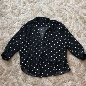 Zara Woman Polka Dot Blouse